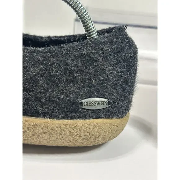 Giesswein Ultra Comfort Camden Gray Wool Shoes US 8 EUR 38 Ladies Cozy Slippers - Picture 11 of 14